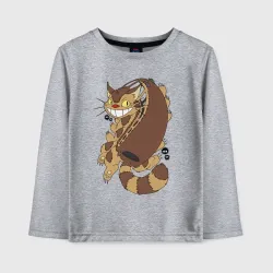 Детский лонгслив хлопок Котобус - catbus