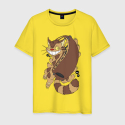 Котобус - catbus – Мужская футболка хлопок с принтом купить со скидкой в -20%