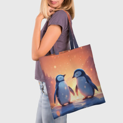 Шоппер 3D Романтичная пара пингвинов - фото 2