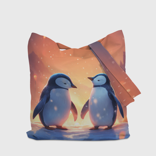 Шоппер 3D Романтичная пара пингвинов - фото 5
