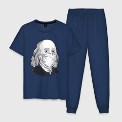Мужская пижама хлопок Франклин в маске