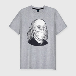 Мужская футболка хлопок Slim Франклин в маске