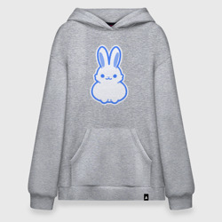 Худи SuperOversize хлопок White bunny