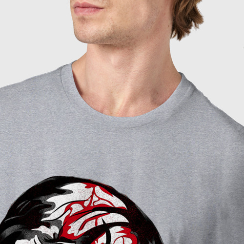Мужская футболка хлопок Bronson - Том Харди, цвет меланж - фото 6