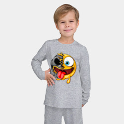 Детская пижама с лонгсливом хлопок Радостный смайл - фото 2