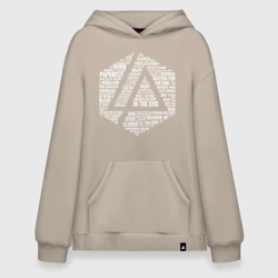 Худи SuperOversize хлопок Linkin Park - логотип из всех песен группы