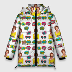 Женская зимняя куртка Oversize Всегда 18 остальное стаж - pop art
