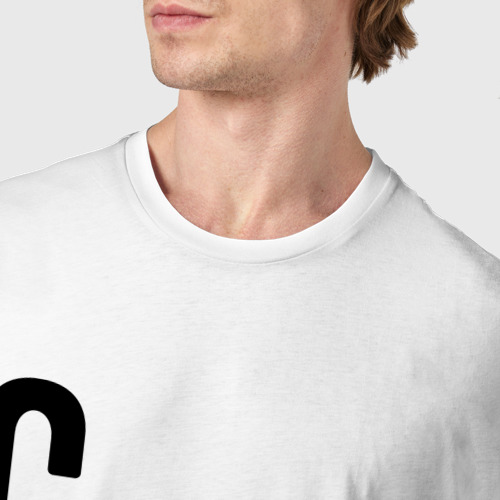 Мужская футболка хлопок Станислав - мужчина с очень большой буквы, цвет белый - фото 6