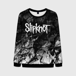 Мужской свитшот 3D Slipknot black graphite