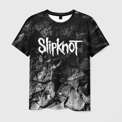 Мужская футболка 3D Slipknot black graphite