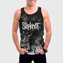 Мужская майка 3D Slipknot black graphite - фото 2