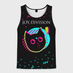 Мужская майка 3D Joy Division - rock star cat