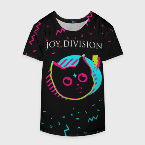 Накидка на куртку 3D Joy Division - rock star cat, цвет 3D печать - фото 4