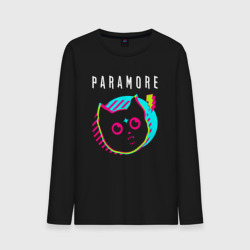 Мужской лонгслив хлопок Paramore rock star cat