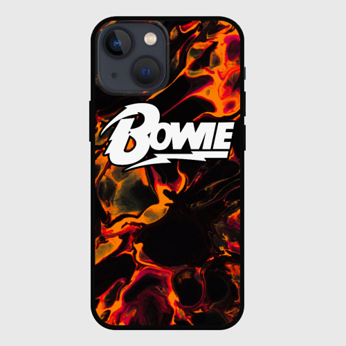 Чехол для iPhone 13 mini David Bowie red lava