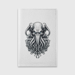Обложка для паспорта матовая кожа Cthulhu monster