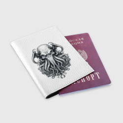 Обложка для паспорта матовая кожа Cthulhu monster - фото 2
