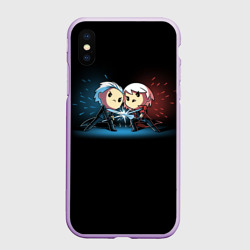Чехол для iPhone XS Max матовый Данте против Вергилия