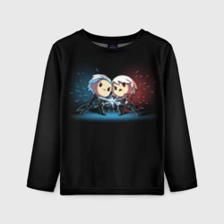 Детский лонгслив 3D Данте против Вергилия