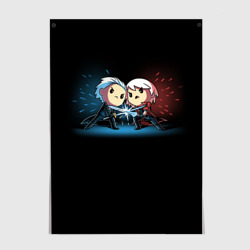 Постер Данте против Вергилия