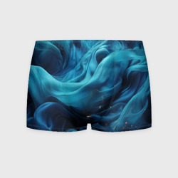 Синие абстрактные волны – Мужские трусы 3D с принтом купить