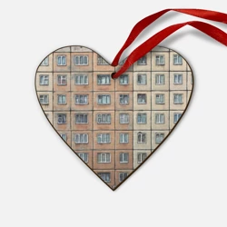 Деревянная игрушка Сердце Хрущевка