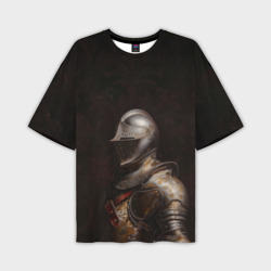 Рыцарь в стальных доспехах  – Мужская футболка oversize 3D с принтом купить со скидкой в -50%