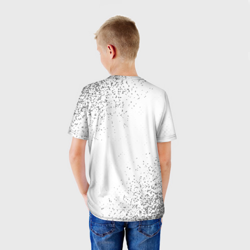 Детская футболка 3D с принтом Умный, хороший и классный: Артем, вид сзади #2