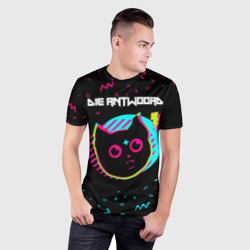 Мужская футболка 3D Slim Die Antwoord - rock star cat - фото 2