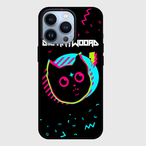 Чехол для iPhone 13 Pro с принтом Die Antwoord - rock star cat, вид спереди #2