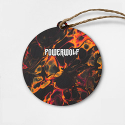 Деревянная игрушка круг Powerwolf red lava