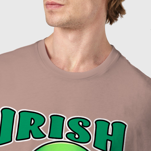 Мужская футболка хлопок Irish Cream, цвет пыльно-розовый - фото 6