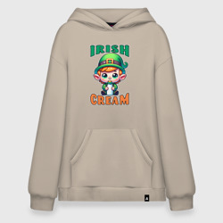 Худи SuperOversize хлопок Irish Cream