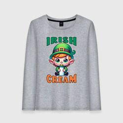 Женский лонгслив хлопок Irish Cream