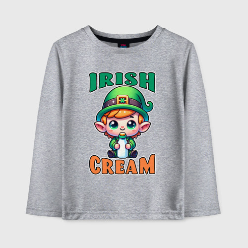 Детский лонгслив хлопок Irish Cream, цвет меланж