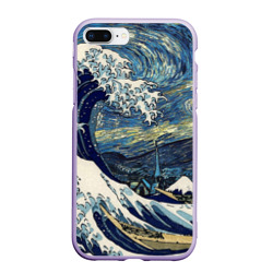 Чехол для iPhone 7Plus/8 Plus матовый Большая волна в Канагаве - Ван Гог
