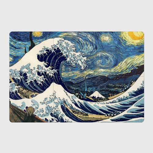 Магнитный плакат 3Х2 Большая волна в Канагаве - Ван Гог