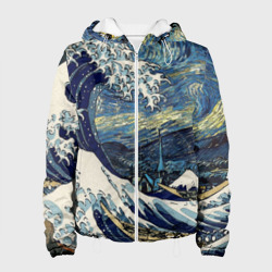 Женская куртка 3D Большая волна в Канагаве - Ван Гог