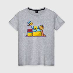 Пчелиный медок – Женская футболка хлопок с принтом купить со скидкой в -20%