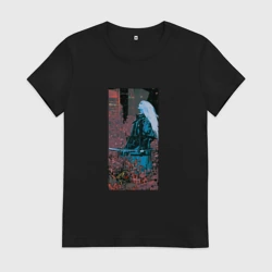 Женская футболка хлопок Императрица Таро cyberpunk 2077