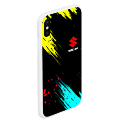 Чехол для iPhone XS Max матовый Suzuki краски абстрактные - фото 2