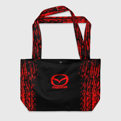 Пляжная сумка 3D Mazda краски красные штрихи