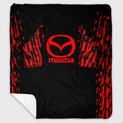 Плед с рукавами Mazda краски красные штрихи