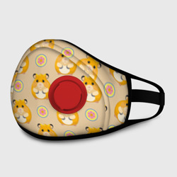 Маска из неопрена Хомяк и цветок