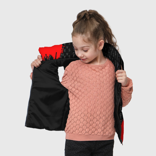 Детский жилет утепленный 3D Дестини паттерн шутер краски, цвет черный - фото 5