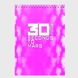 Скетчбук 30 seconds to mars pink