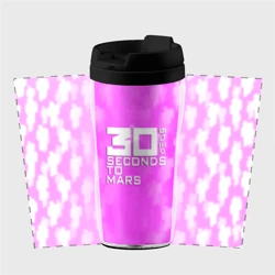 Термокружка-непроливайка 30 seconds to mars pink - фото 2