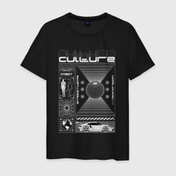 Culture streetwear – Мужская футболка хлопок с принтом купить со скидкой в -20%