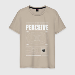 Perceive streetwear – Мужская футболка хлопок с принтом купить со скидкой в -20%