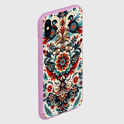 Чехол для iPhone XS Max матовый Словенский паттерн - фото 2